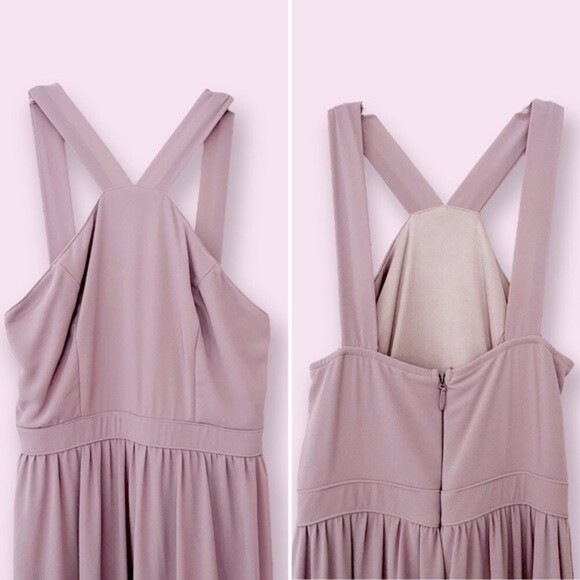 Lulus Air of Romance Maxi Dress Taupe Elegant Sleeveless Womens Size Small - Picture 7 of 8